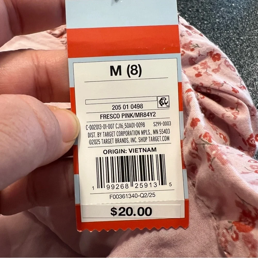 NWT Cat & Jack Girls Fresno Pink Floral Skirt- M